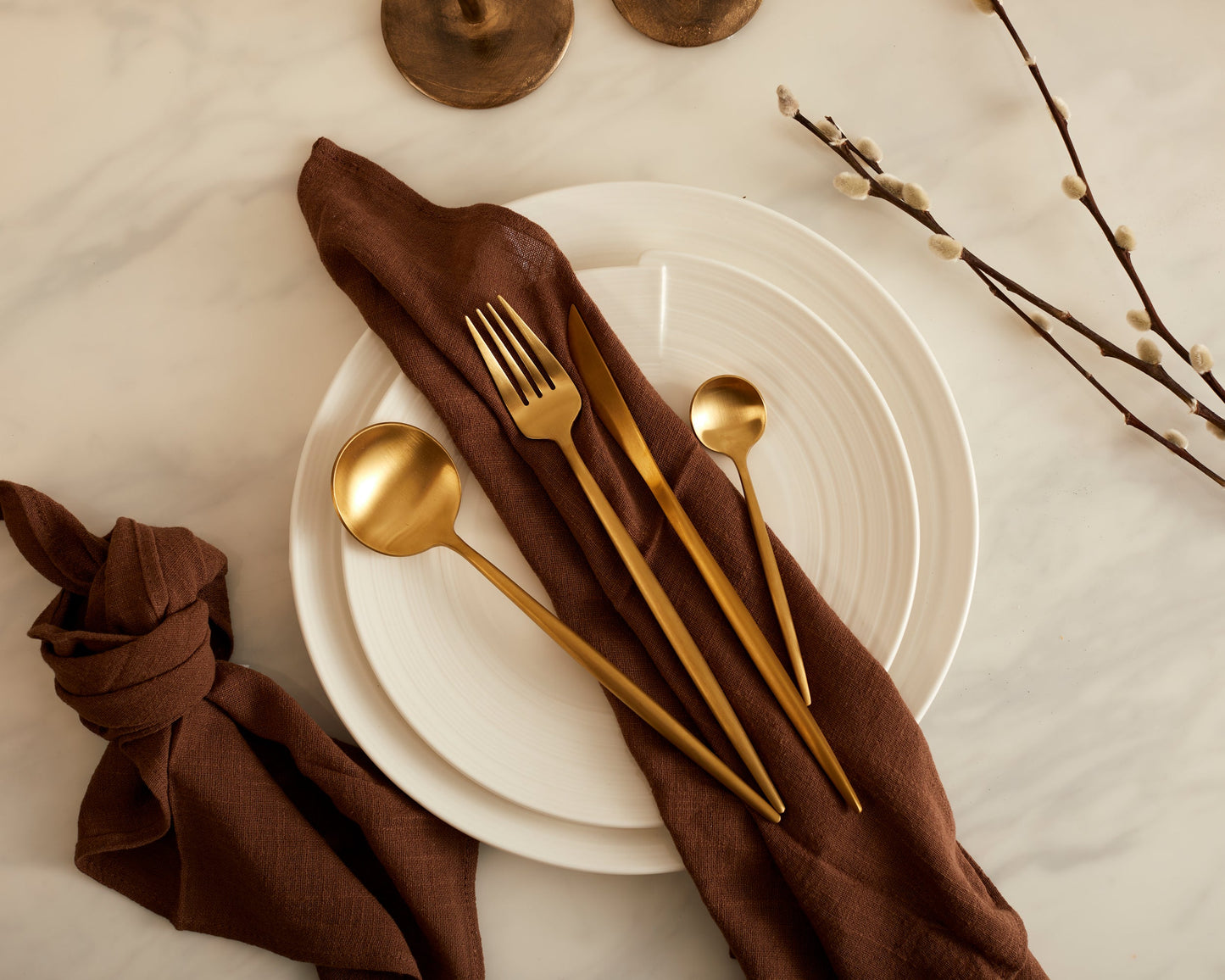 London Gold Cutlery Set – 16 or 24 Piece Stainless Steel Flatware