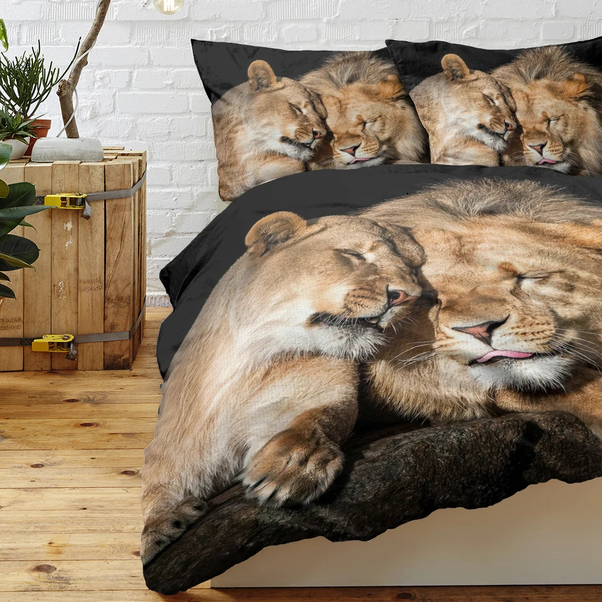 Lion Cub & Mother Bedding Set