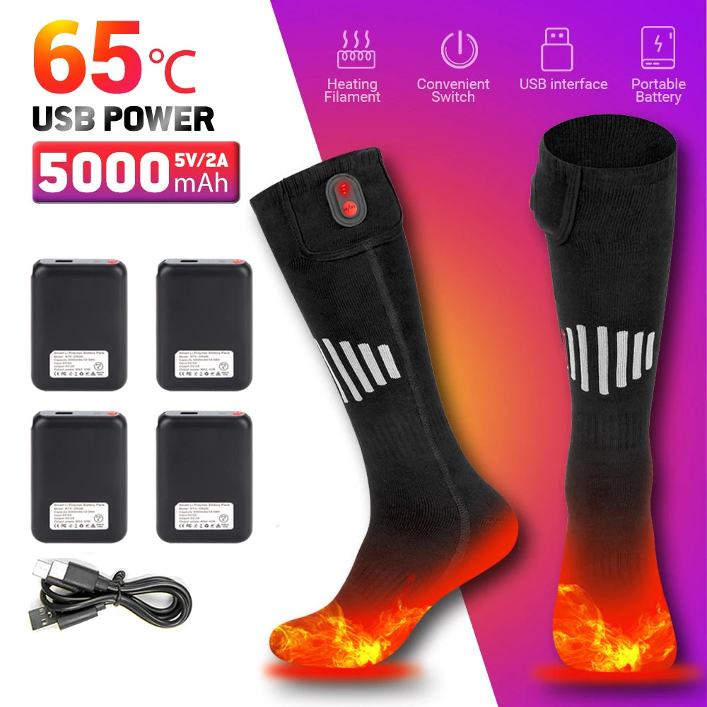 Winter Rechargeable Warm Heating Socks